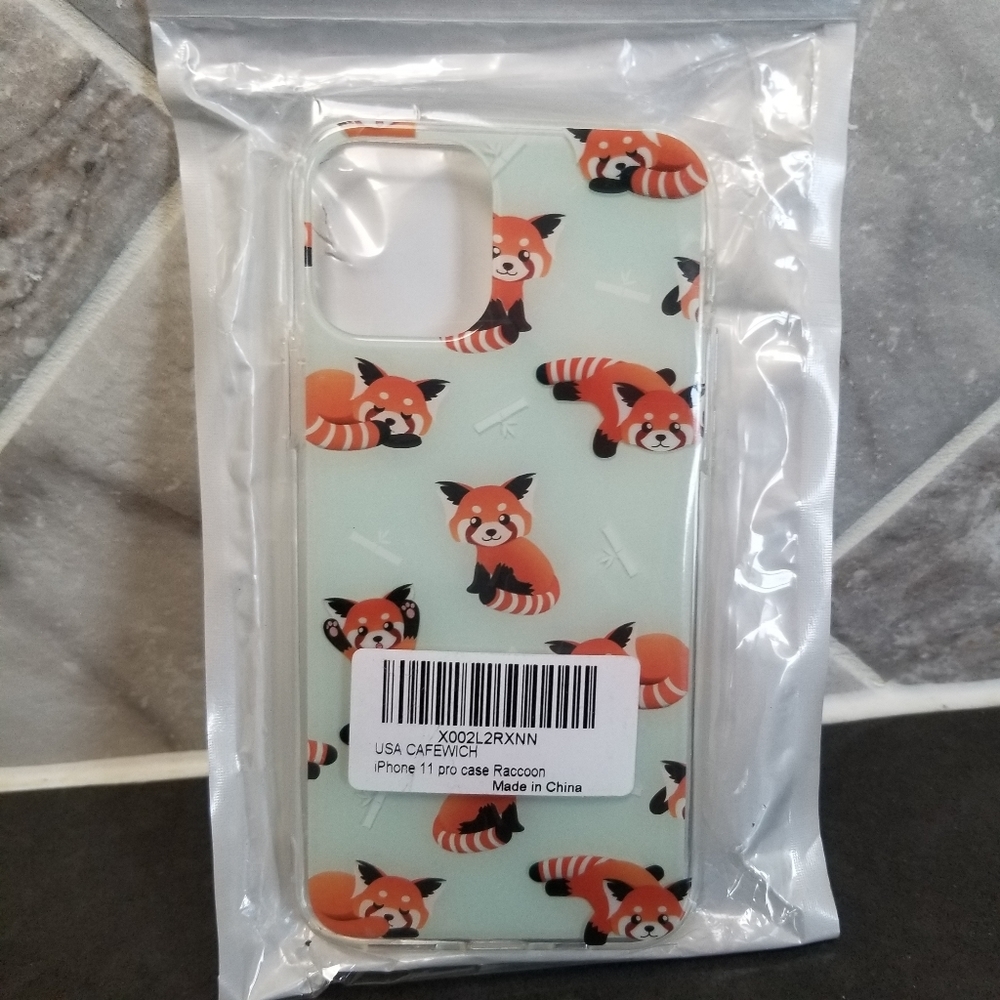 Case for iPhone 11 Pro with raccoon print